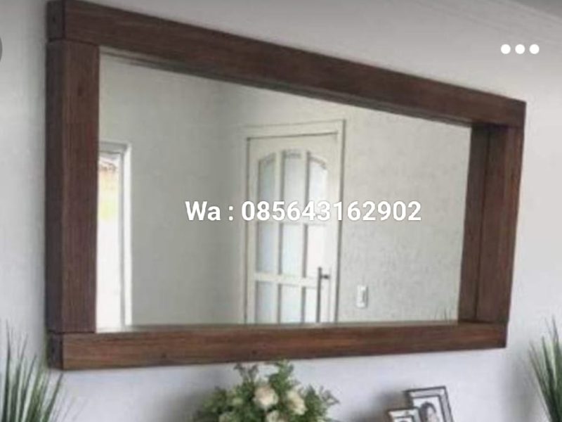 Bingkai Cermin Minimalis Dari Kayu