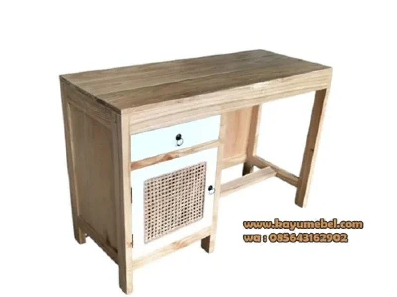 harga meja kerja kantor kayu jati Jakarta-Kayumebel.com