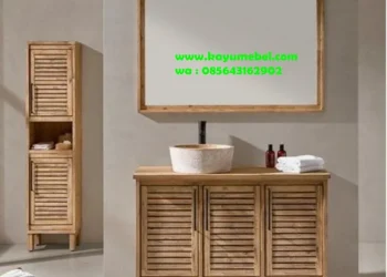 Produsen meja wastafel kayu jati